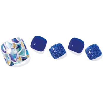 ohora Semi Cured Gel Pedicure Strips P Positano folii autocolante pentru unghii pentru picioare